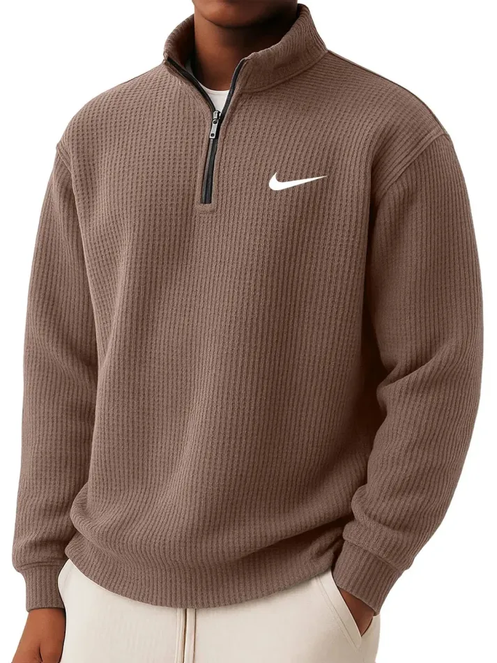 Leon | Strickpullover mit Reißverschlusskragen