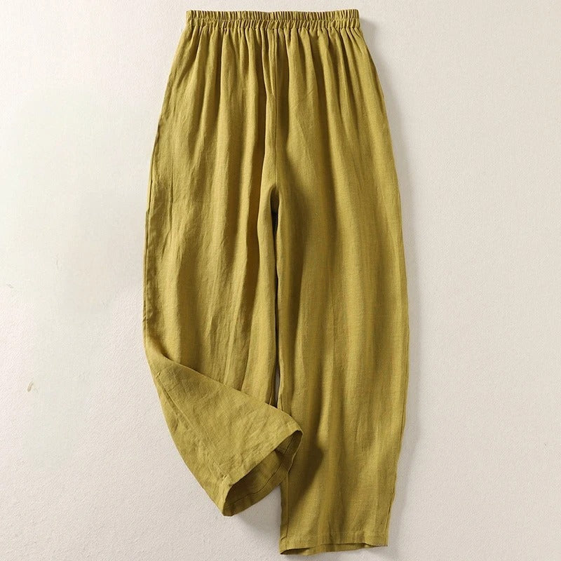 Leinen Hose mit Relaxed Fit (1 Kaufen, 1 GRATIS dazu)