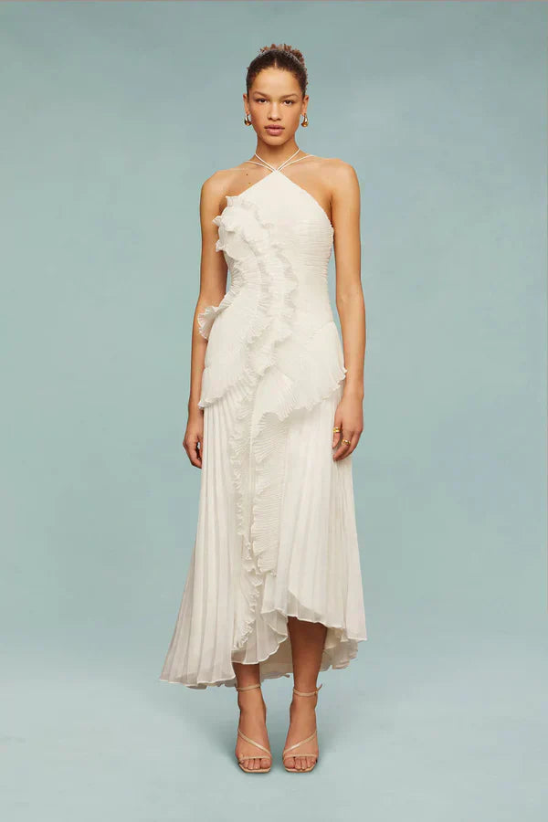 Spiral-Rüschenkleid