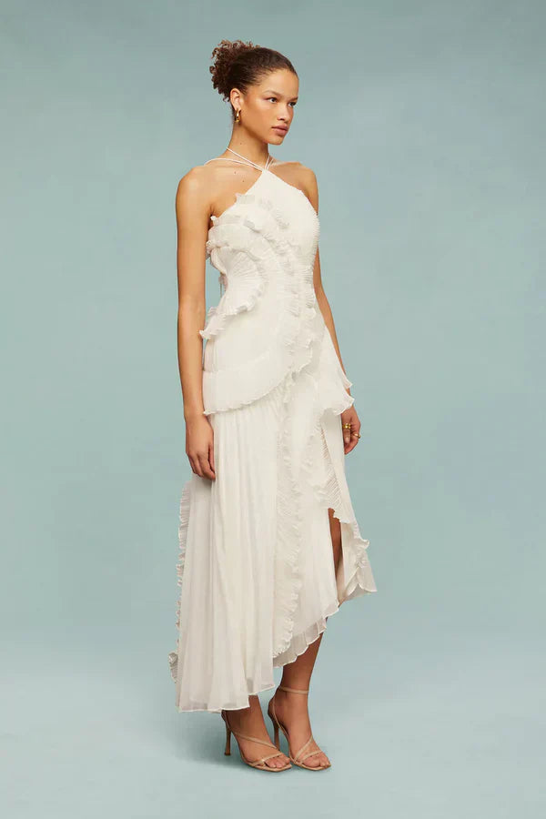 Spiral-Rüschenkleid