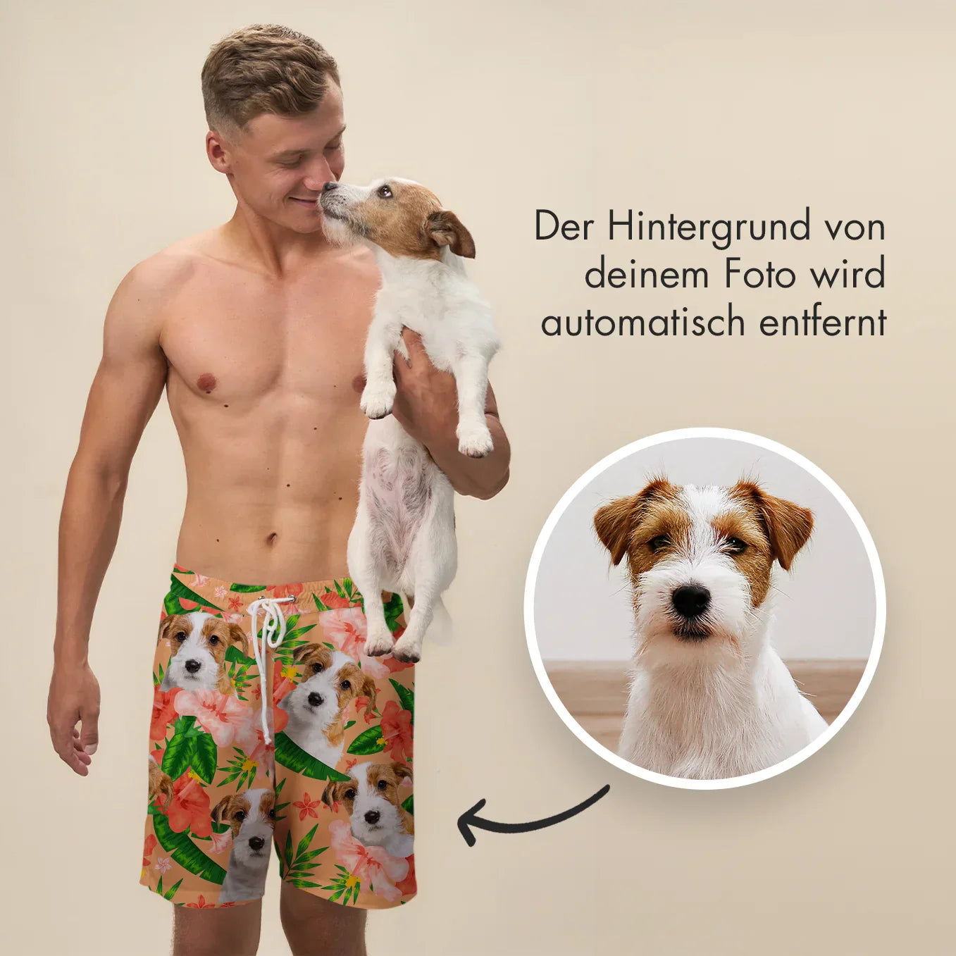 Personalisierte Badehose "Haustier"