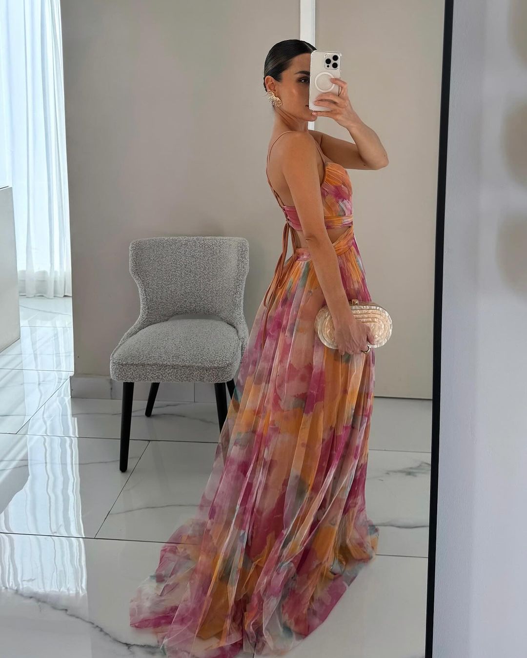 Chiffon Maxi Kleid
