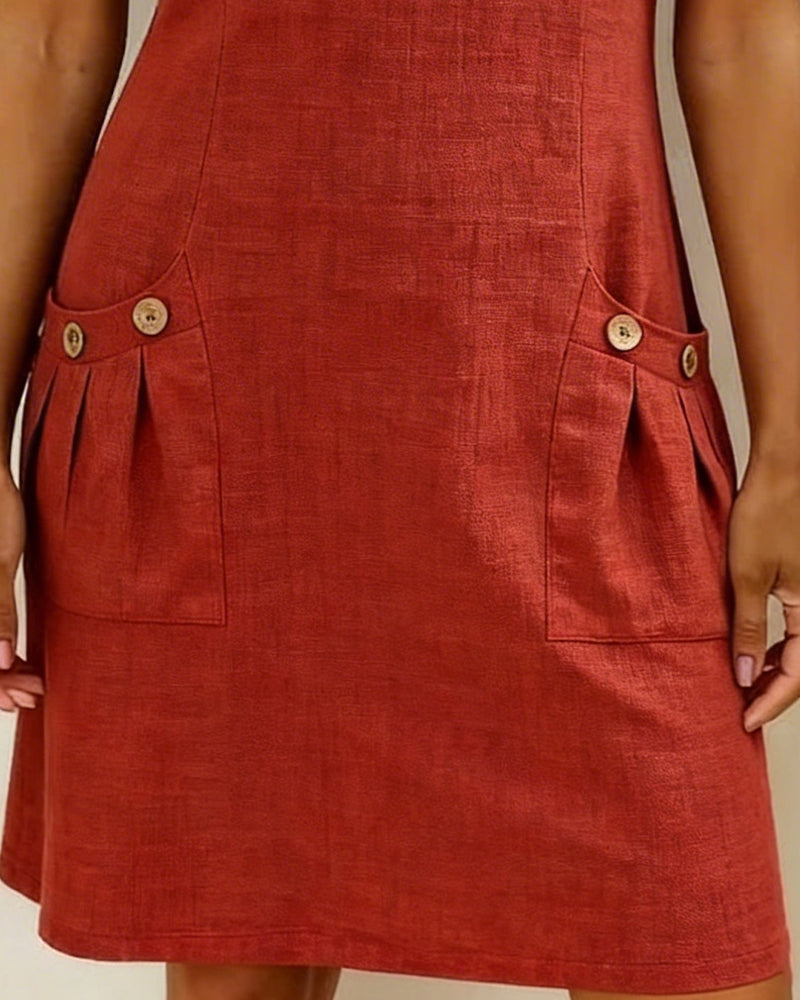 Damen-Etui-Kleid, kurzärmelig