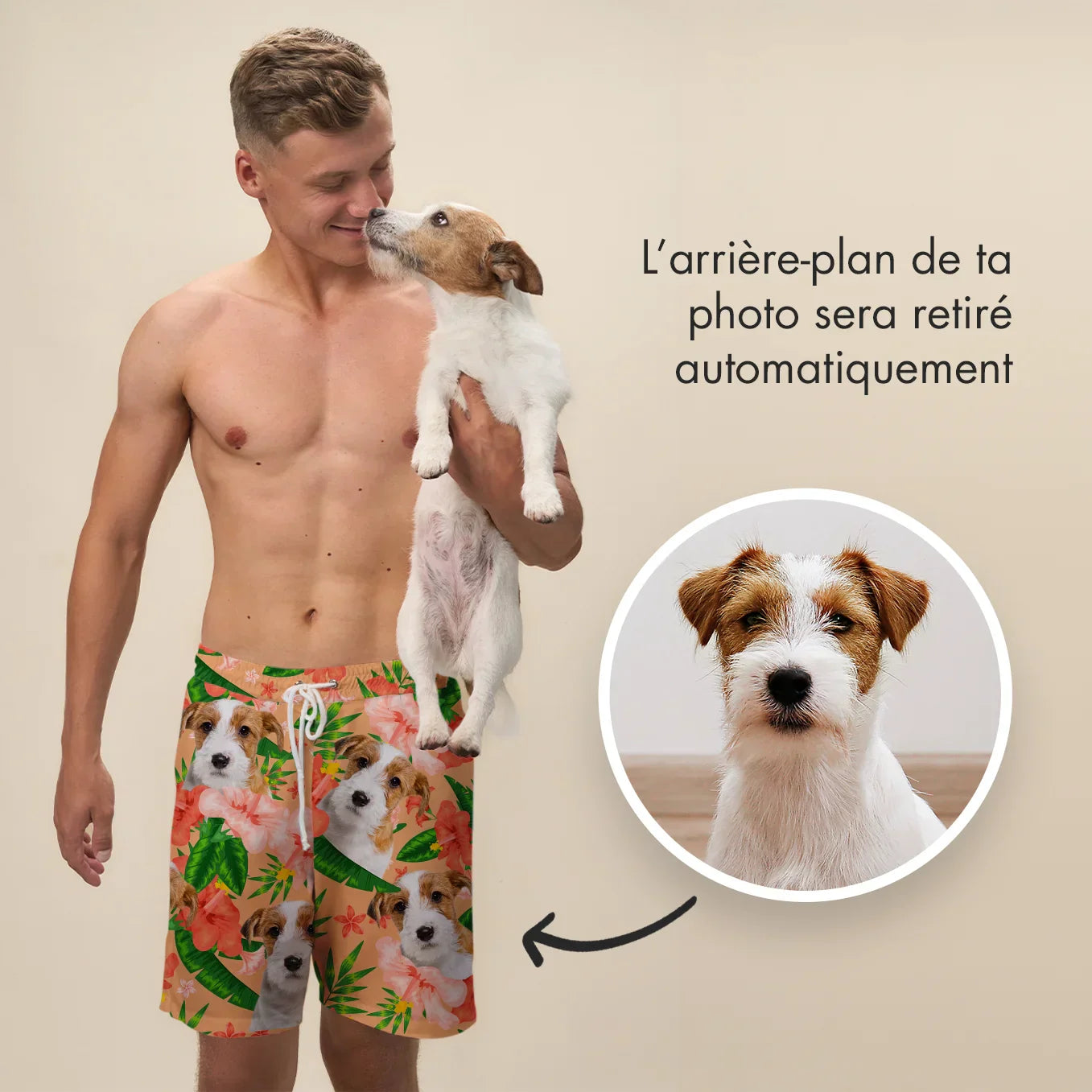 Personalisierte Badehose "Haustier"