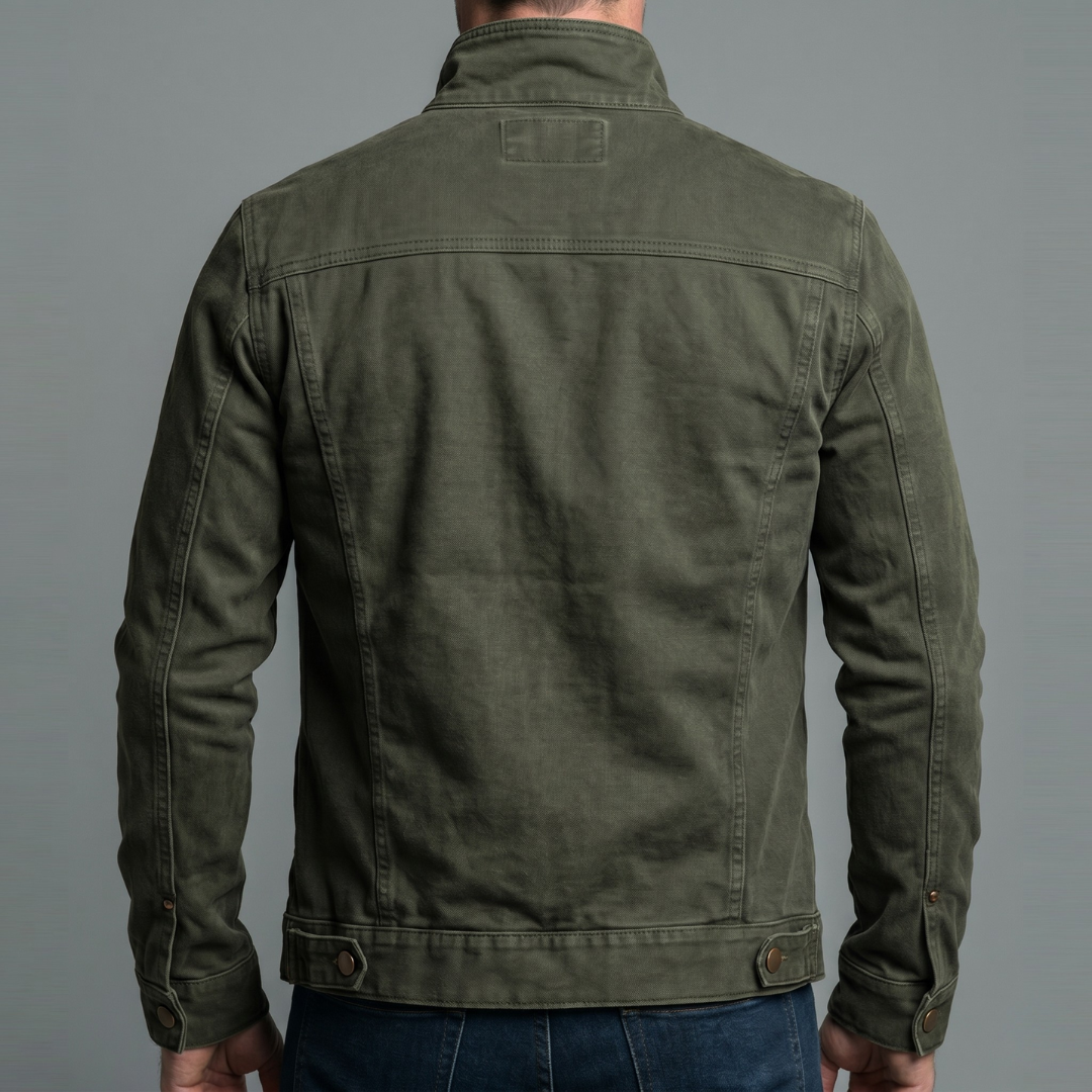 Vintage Baumwolljacke mit Reißverschluss
