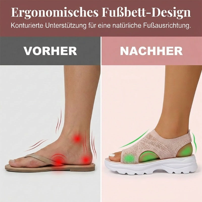 Atmungsaktive Mesh-Sandalen für Damen