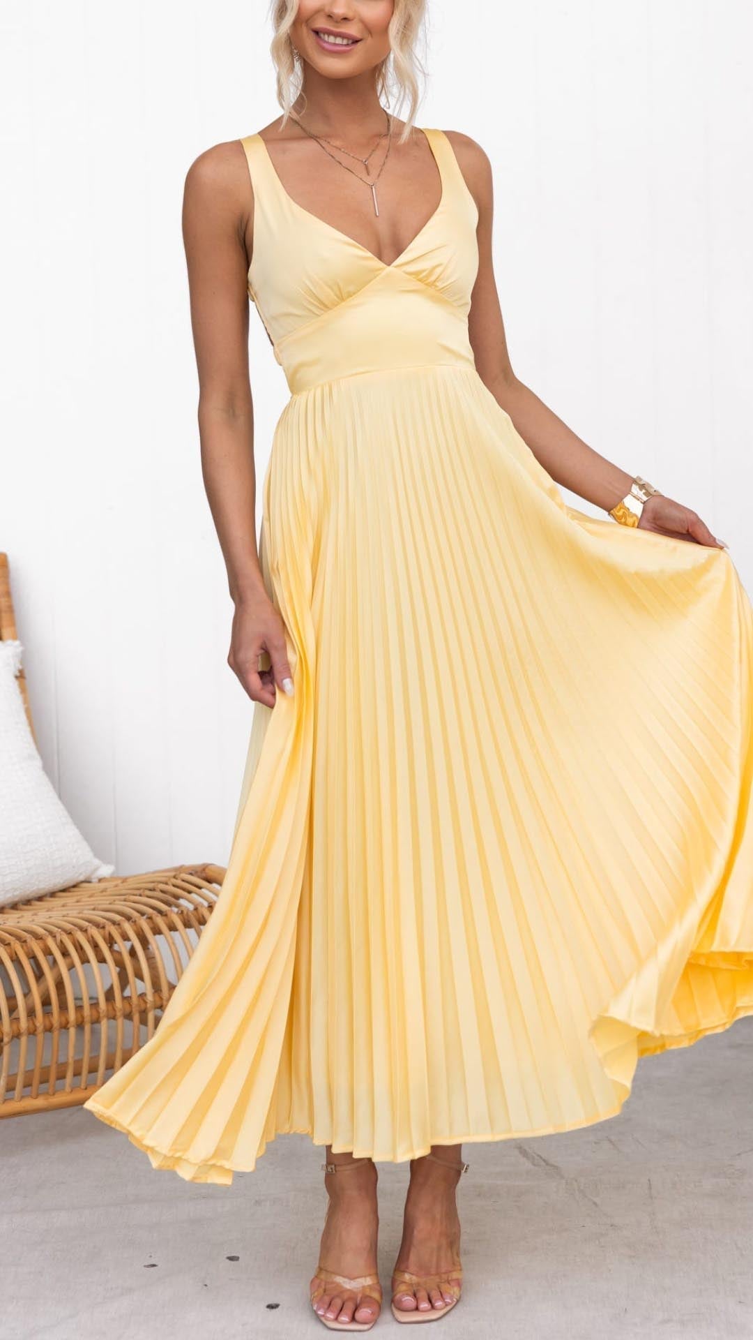 Stilvolles Maxikleid mit Zartem Fall