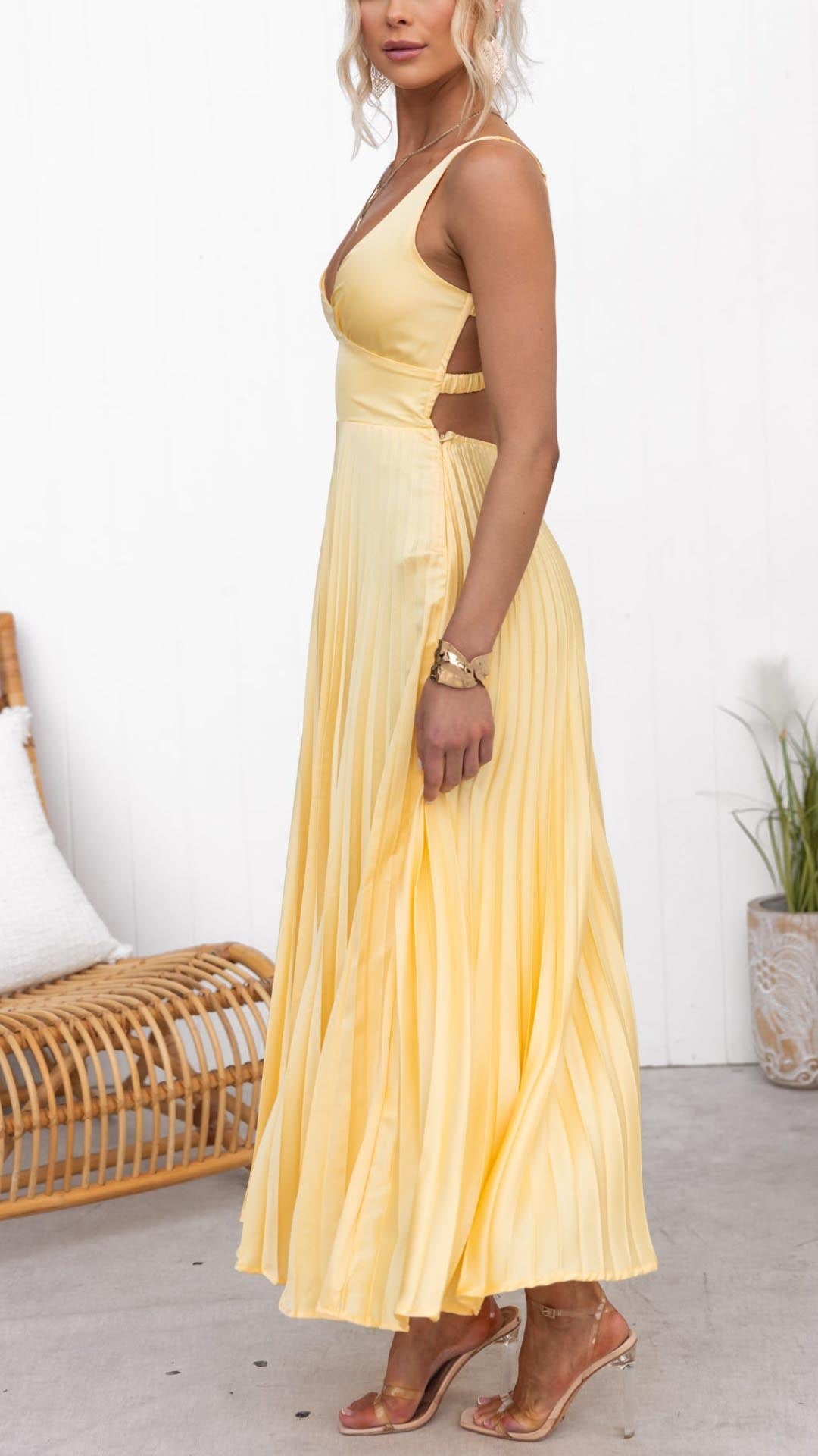 Stilvolles Maxikleid mit Zartem Fall