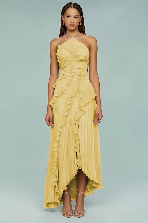 Spiral-Rüschenkleid