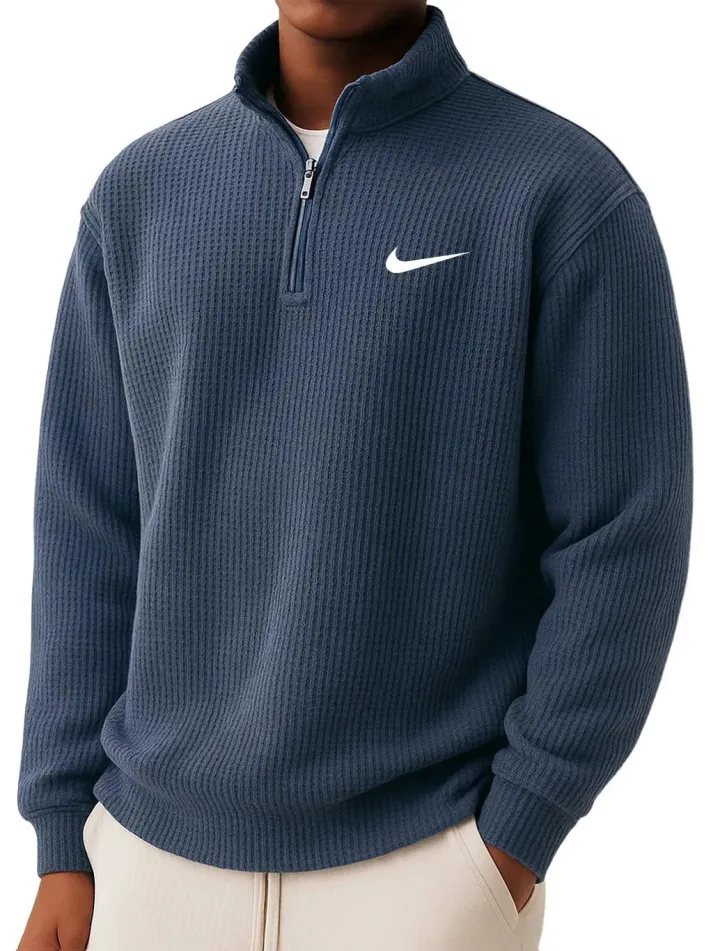 Leon | Strickpullover mit Reißverschlusskragen
