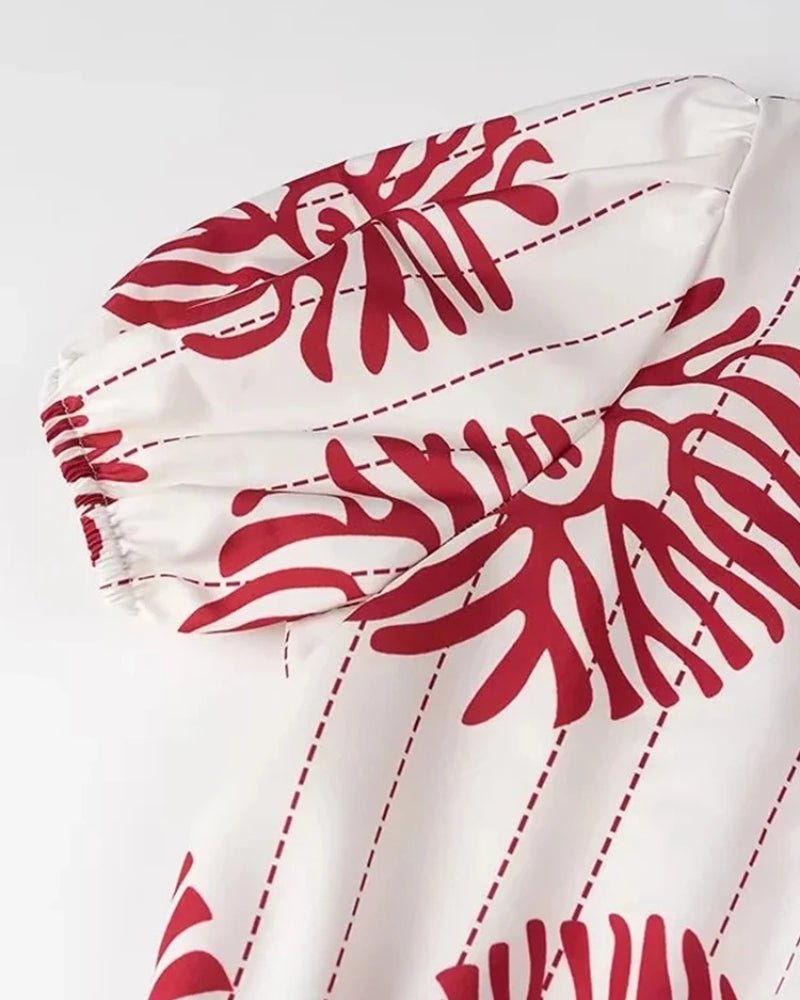 Sommerfeld | One-Shoulder Minikleid mit sommerlichem Print