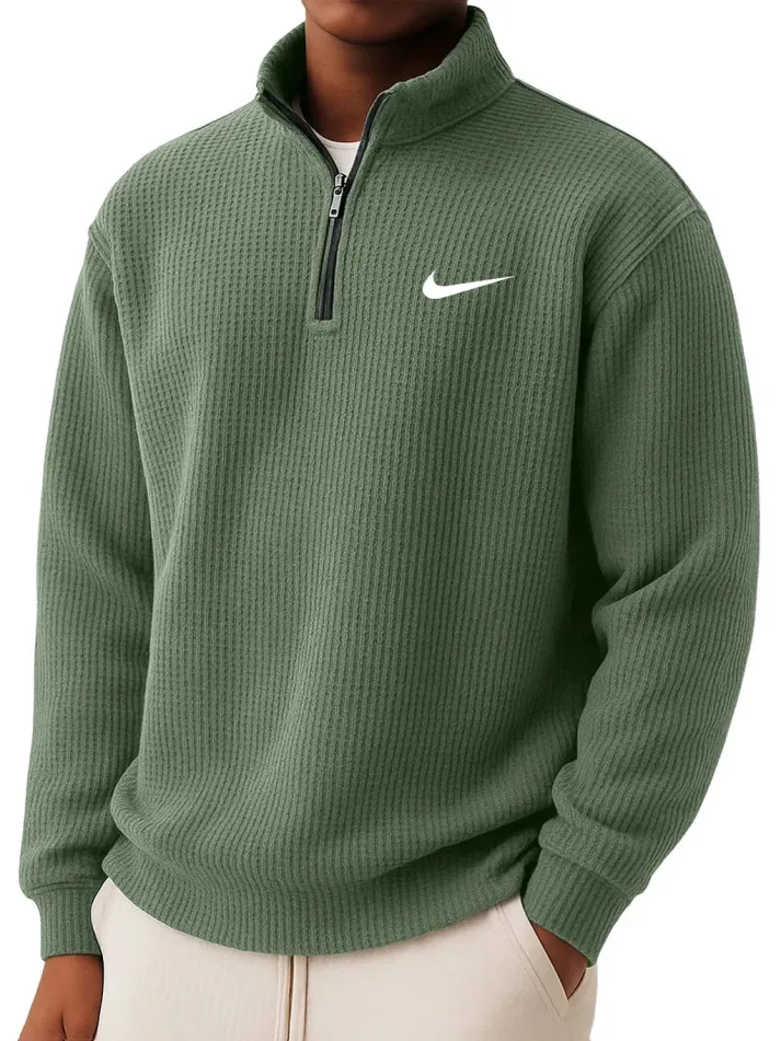 Leon | Strickpullover mit Reißverschlusskragen