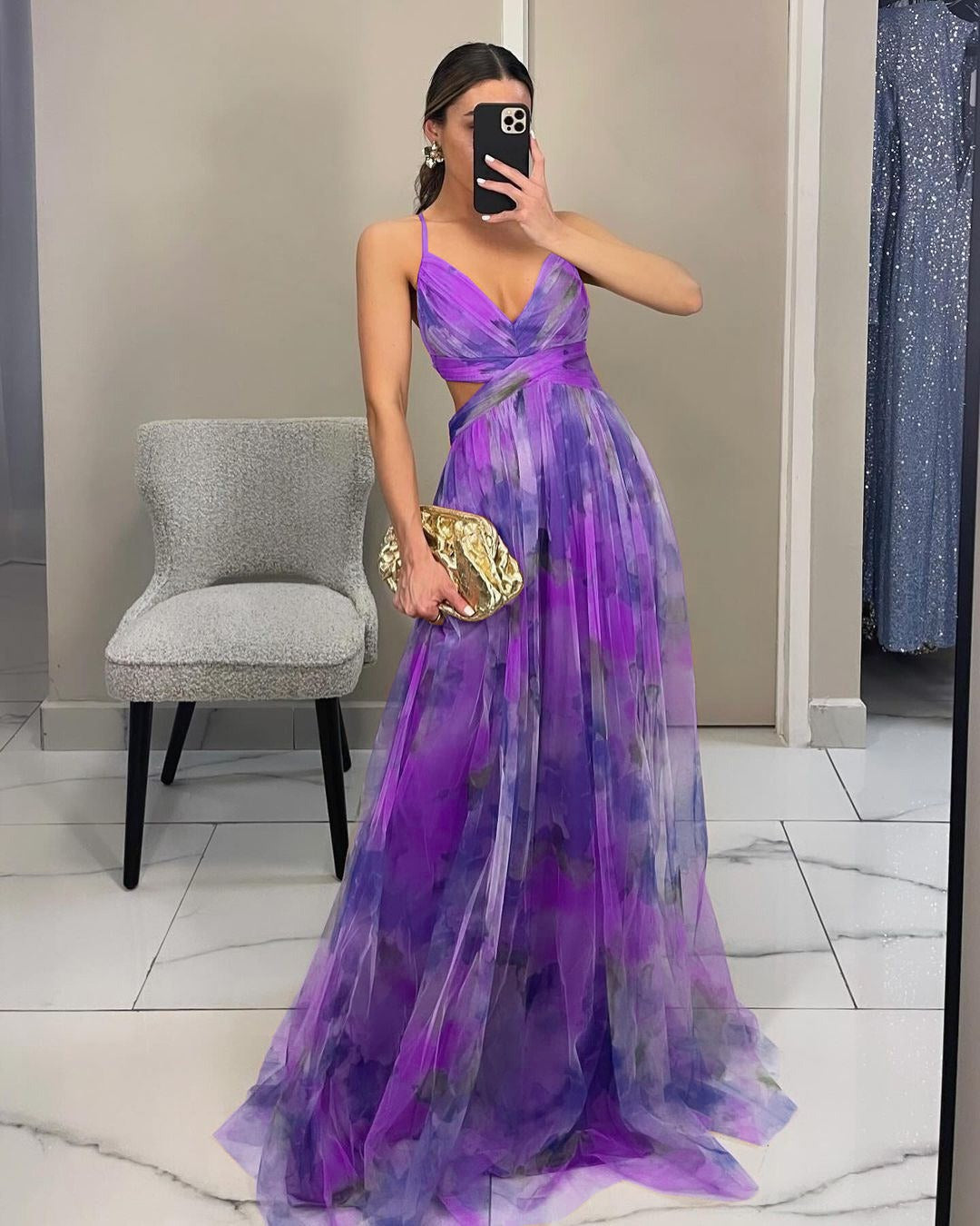 Chiffon Maxi Kleid