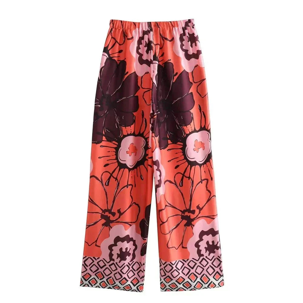 Elegantes Zweiteiler-Set mit weiter Hose