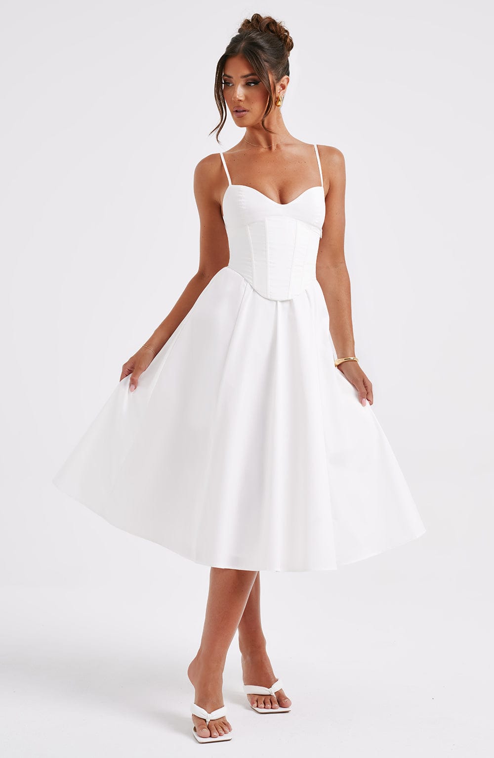 Elegantes Midi Kleid im Corset Stil