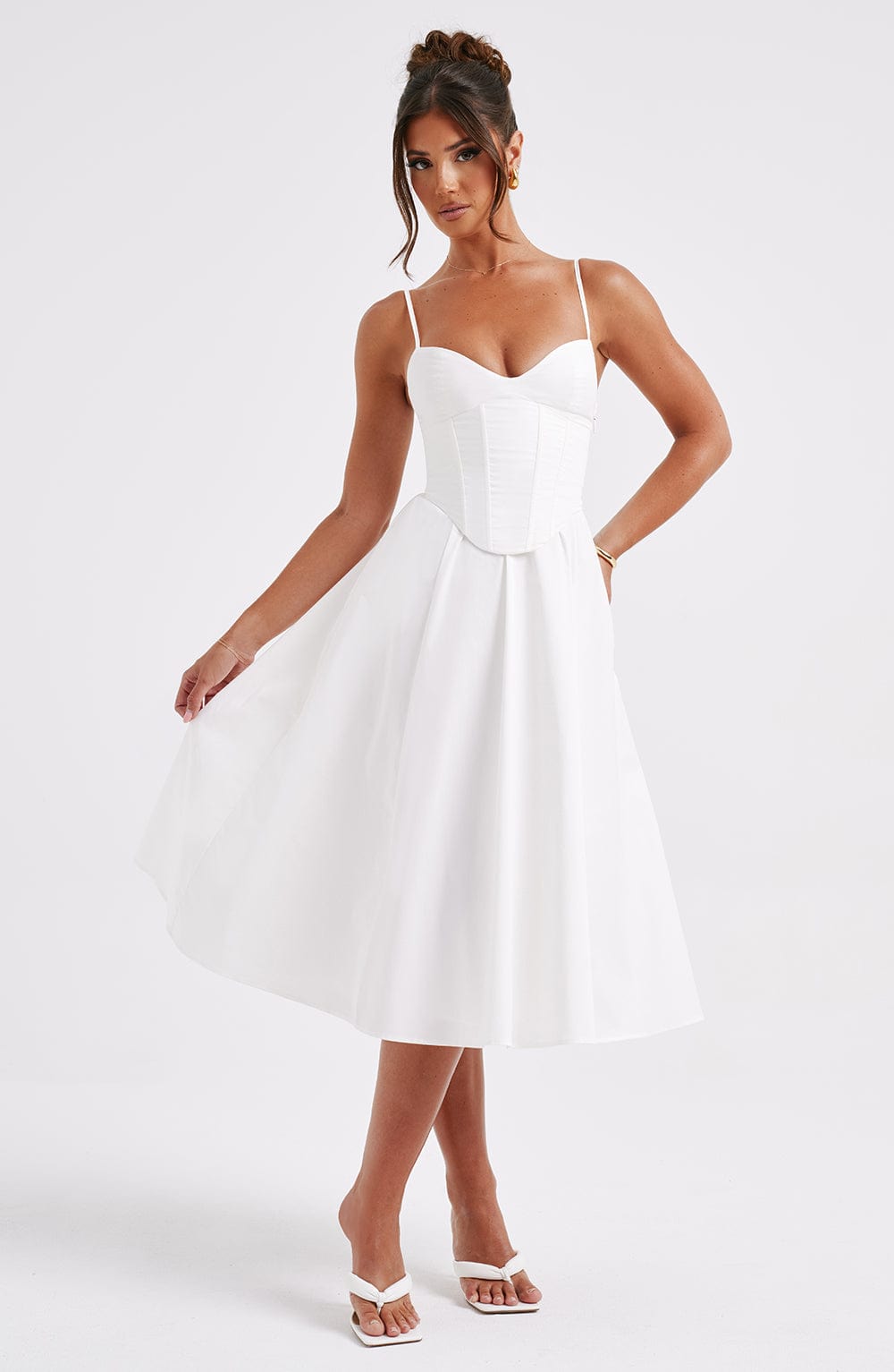 Elegantes Midi Kleid im Corset Stil