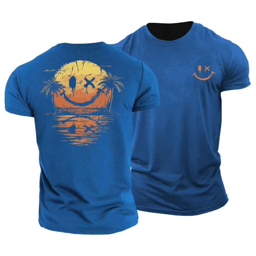 Smiley Beach T-Shirt (1 Kaufen, 1 GRATIS dazu)