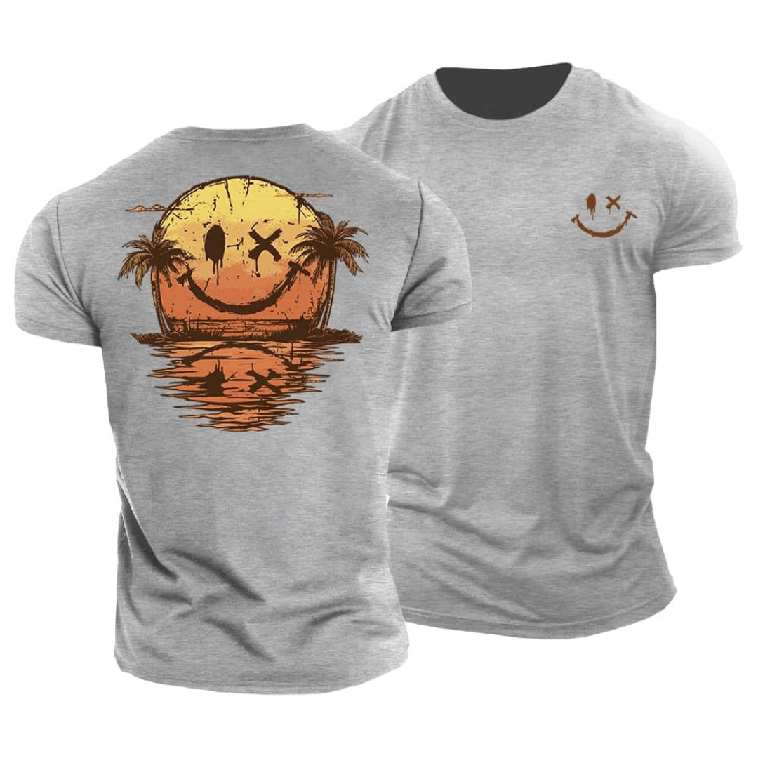 Smiley Beach T-Shirt (1 Kaufen, 1 GRATIS dazu)