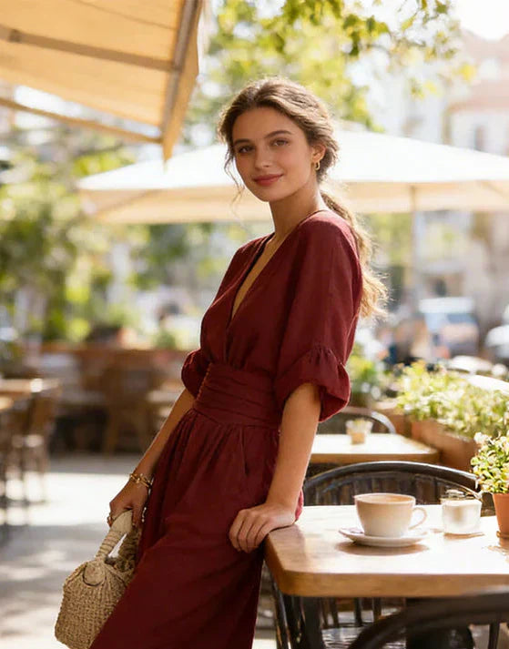 Eleganter Jumpsuit mit weitem Bein