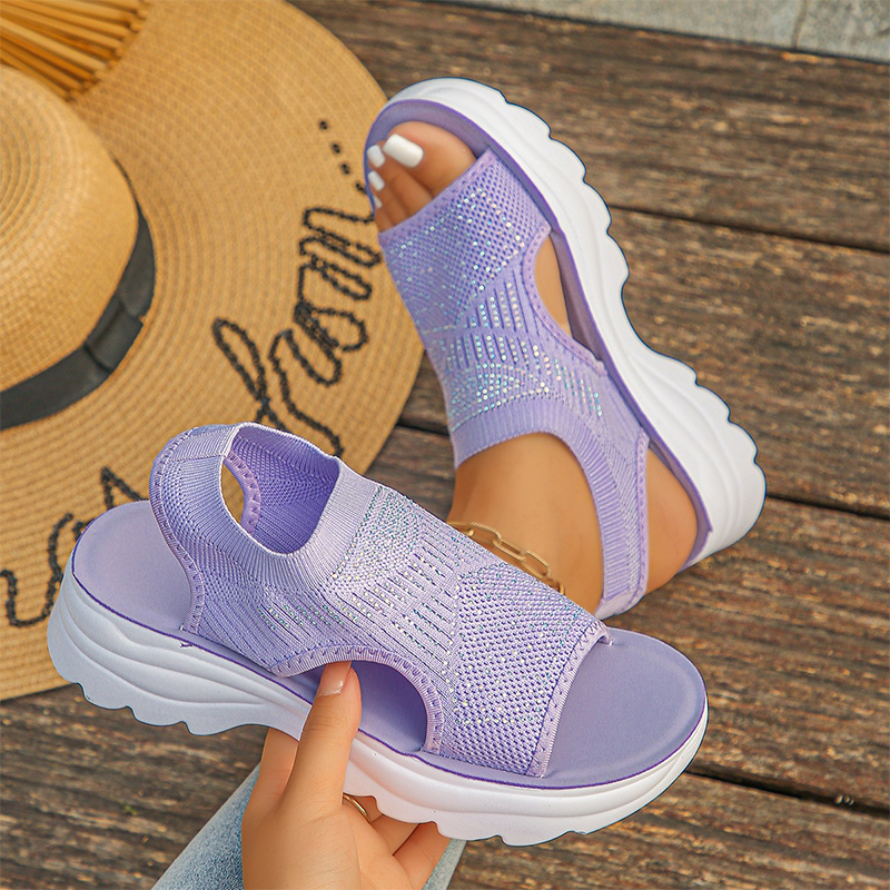 Atmungsaktive Mesh-Sandalen für Damen